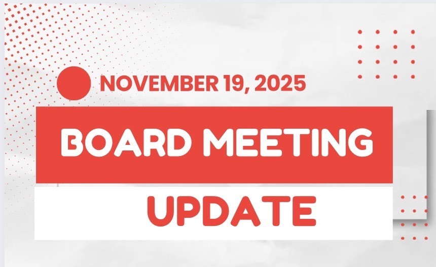 Board Meeting Update