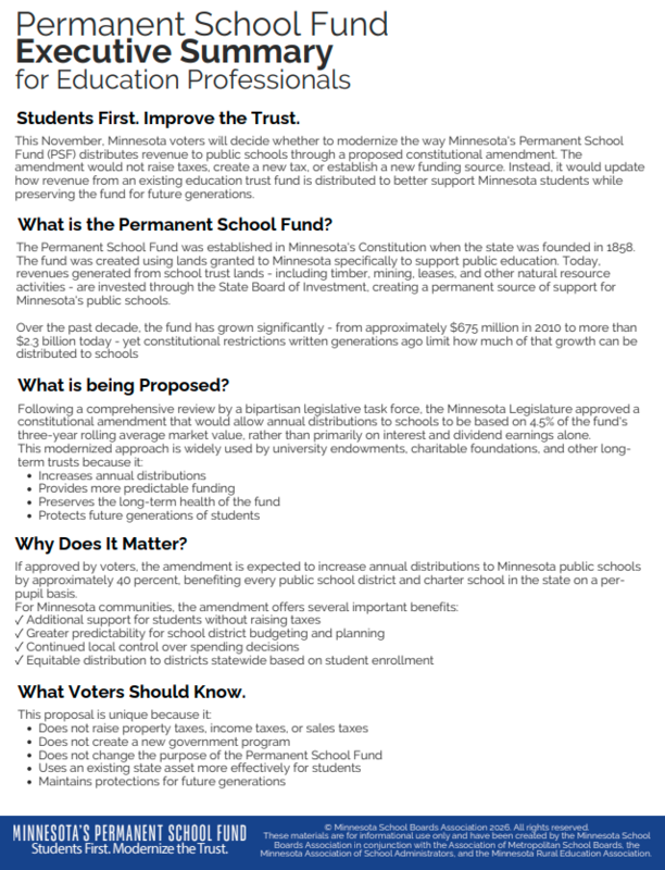 MinnesotaSchoolPermanentFundInfo