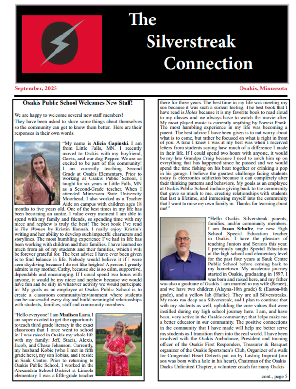 Newsletter 9/25 Page 1