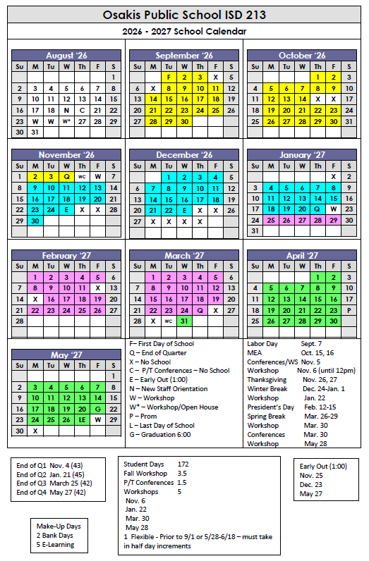 2026-2027 Calendar
