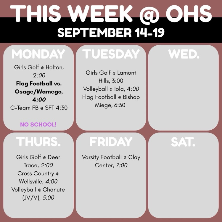week at a glance
