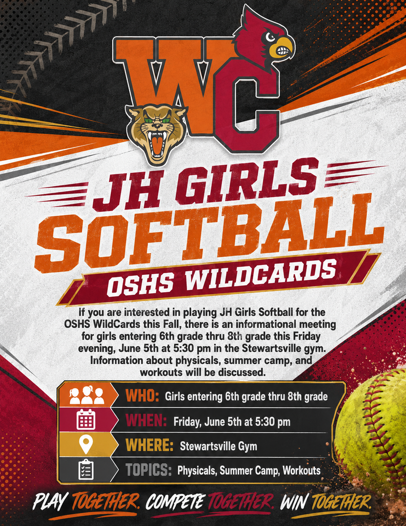 Flyer depicting the information from this post with the Coop logo and a softball