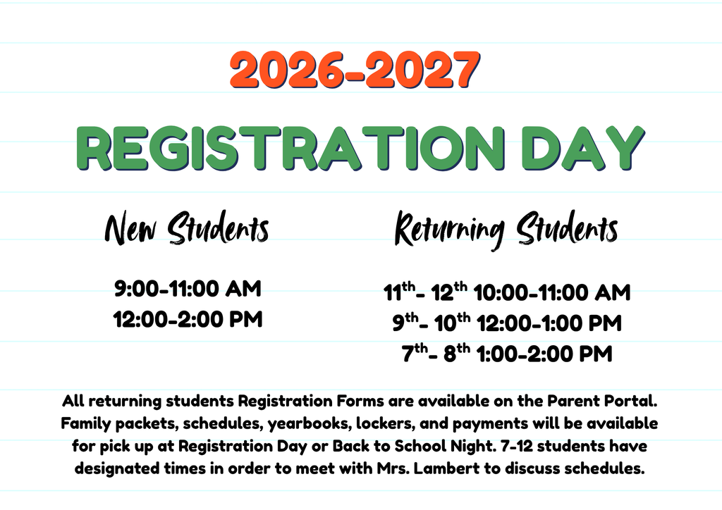 Registration Day Update
