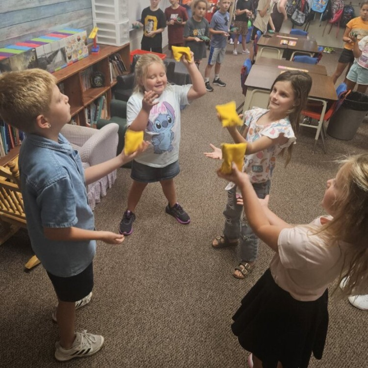 2nd grade had a great first day, we played jitter bingo, drank jitter juice, rescued Fred the worm and sweated a LOT at recess!