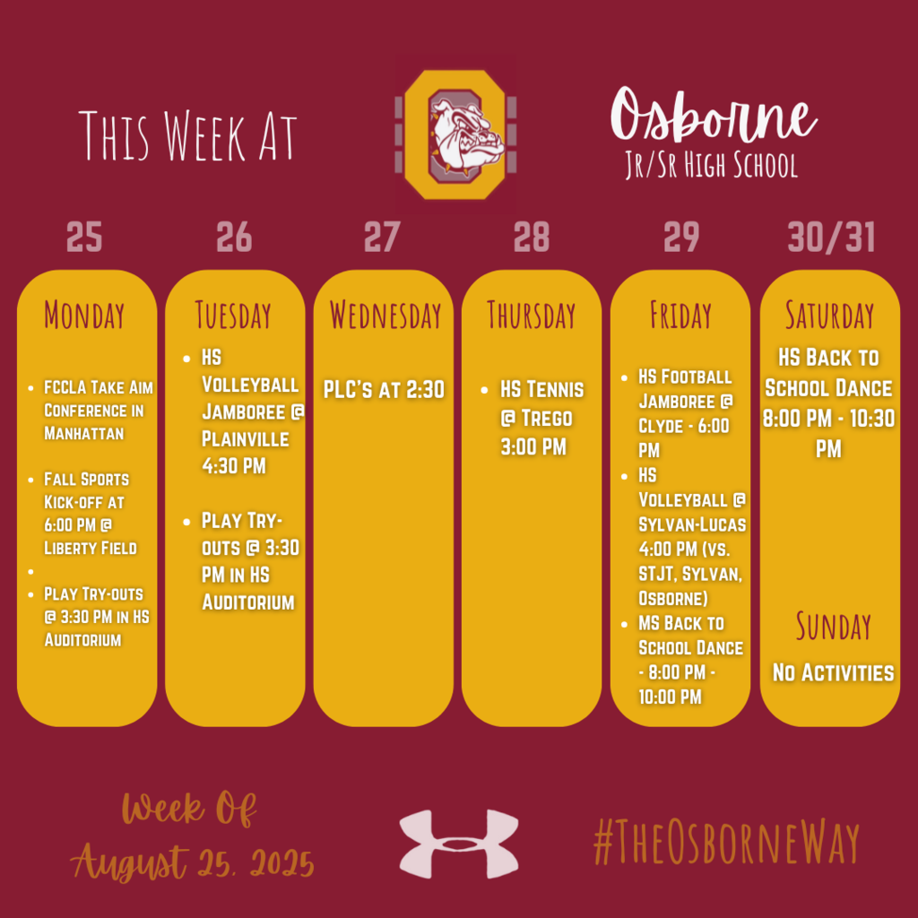 Week at a Glance - 8-25-25