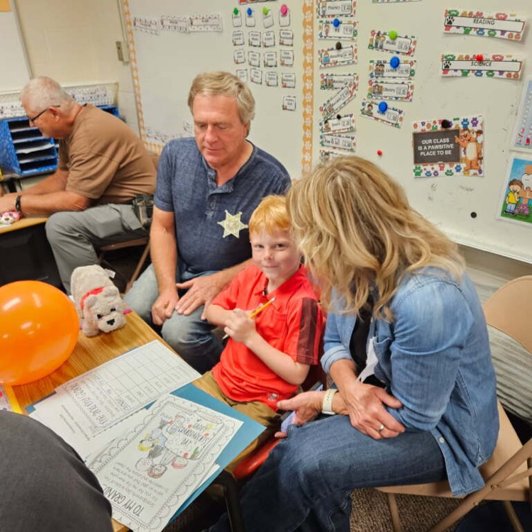 Over 60 grandparents were in attendance at 1st grade’s annual grandparents day celebration today!