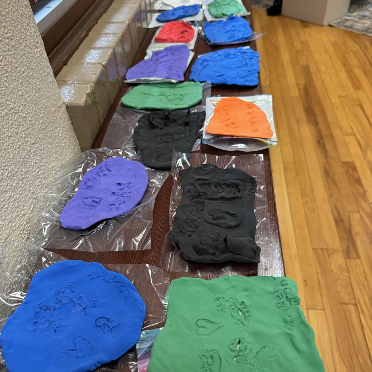 After learning about cuneiform in ancient Mesopotamia, 6th grade Social Studies students created their own messages by carving into clay, similar to how the ancient Sumerian scribes once did.