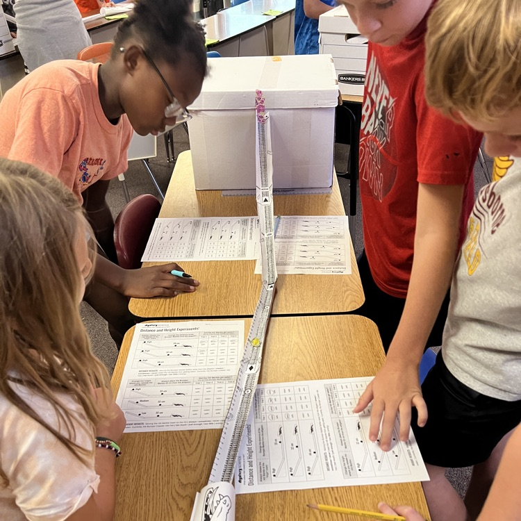 Fourth grade working with energy 