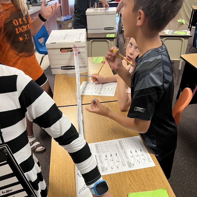 Fourth grade working with energy 