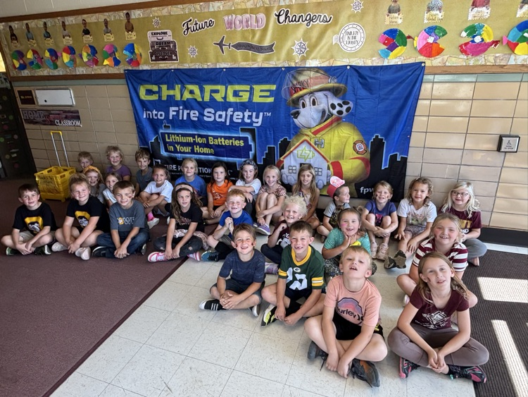 First grade spent Fire Prevention week learning all about fire safety! Thank you to State Farm Insurance for providing fire safety materials and to the Osborne fire crew for the firehouse tour and goodies!