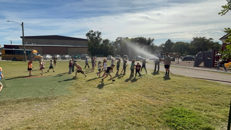 First grade spent Fire Prevention week learning all about fire safety! Thank you to State Farm Insurance for providing fire safety materials and to the Osborne fire crew for the firehouse tour and goodies!