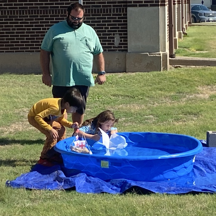 What better way to wrap up their learning about Christopher Columbus than to have boat races in 1st grade!