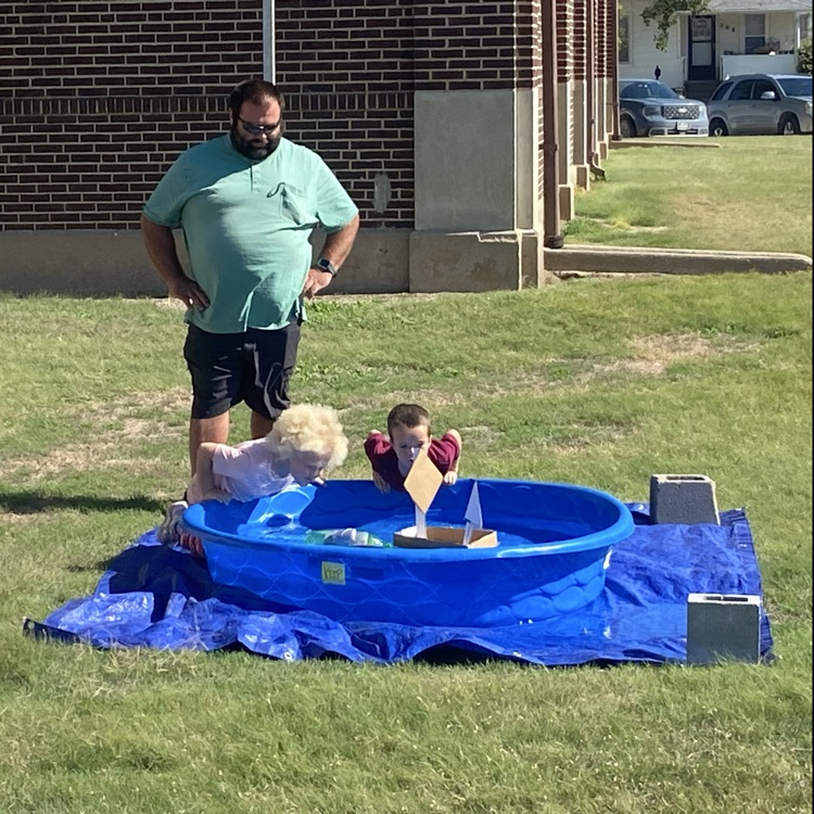 What better way to wrap up their learning about Christopher Columbus than to have boat races in 1st grade!