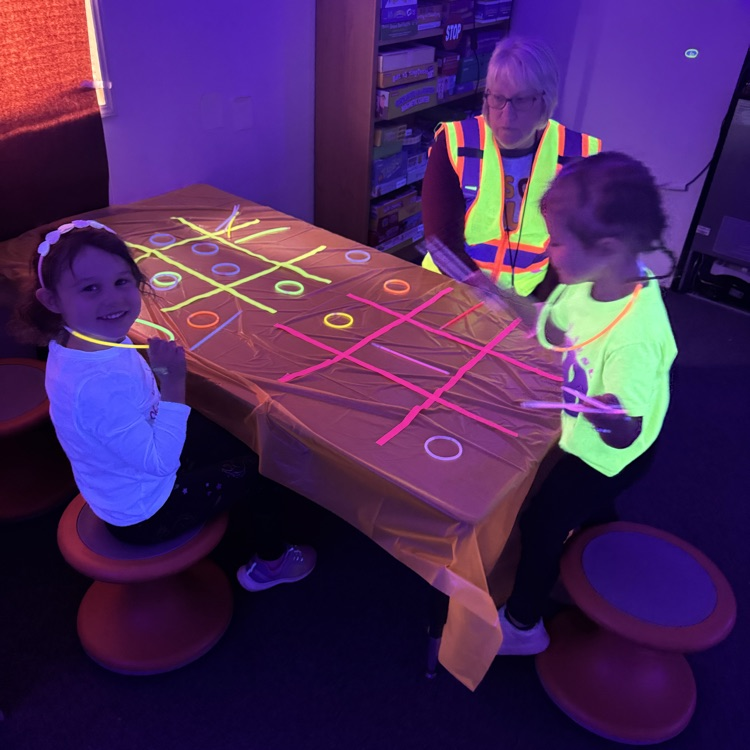 Could you post these for me? Neon Day was a blast! From tic-tac-toe to dancing and shape-number games, our preschoolers had the best time glowing and growing