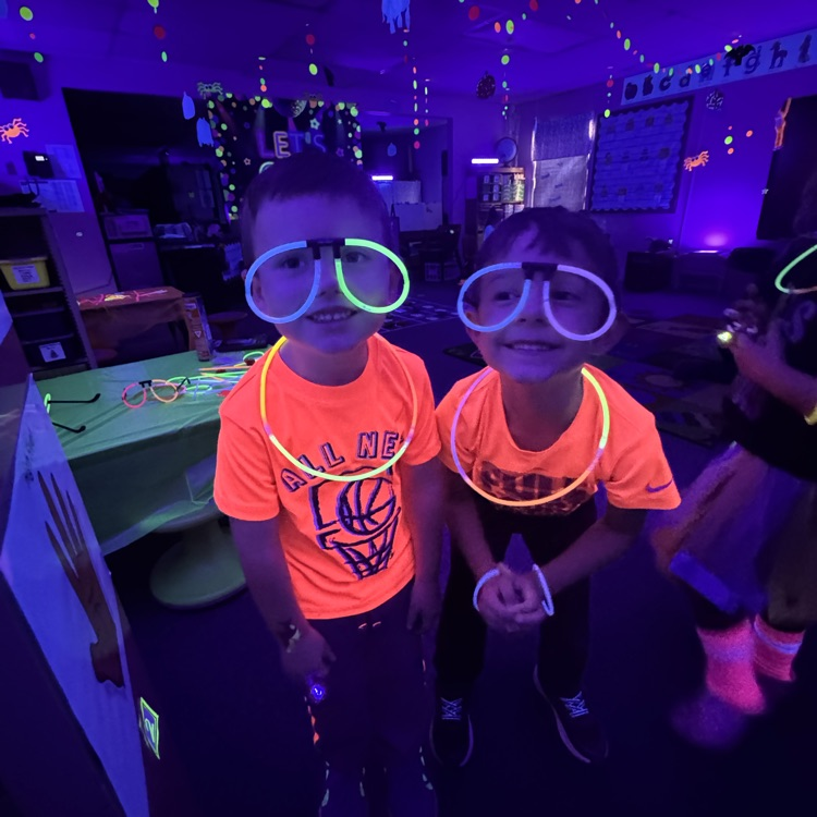 Could you post these for me? Neon Day was a blast! From tic-tac-toe to dancing and shape-number games, our preschoolers had the best time glowing and growing