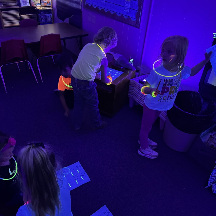 Could you post these for me? Neon Day was a blast! From tic-tac-toe to dancing and shape-number games, our preschoolers had the best time glowing and growing