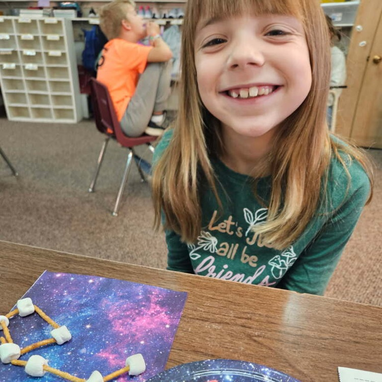 Third grade hosted a space themed book tasting today with snacktivities like building constellations and lunar modules to prepare for our next reading unit. 