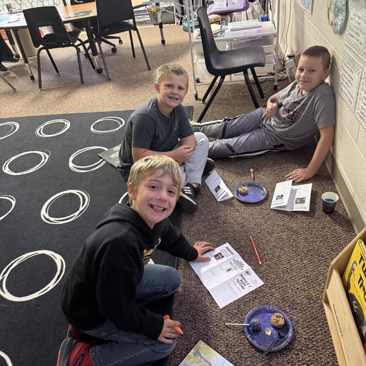 Third grade hosted a space themed book tasting today with snacktivities like building constellations and lunar modules to prepare for our next reading unit. 