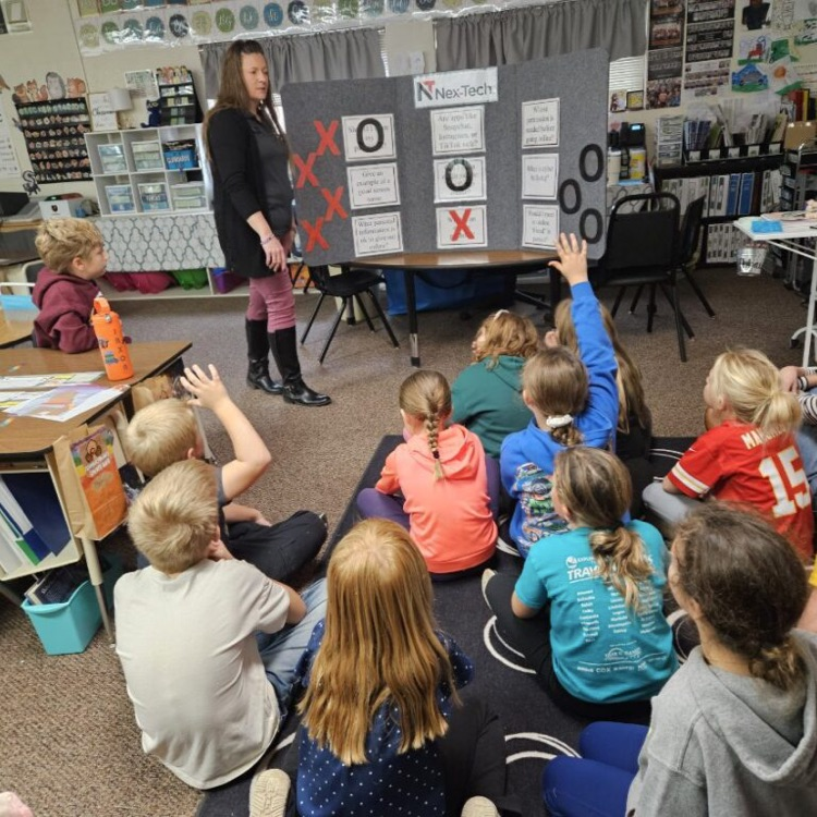 Nextech shared a presentation and game to learn about internet safety with 3rd grade students today.