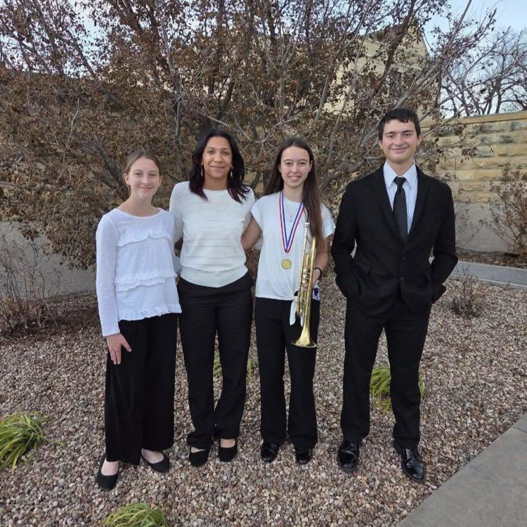 Northwest KMEA Mini Convention Concert. Allanna-Elementary Honor Choir. Zane, Libbie, Cheyenne- HS honor choir. Mary-HS honor band. I didn't get pics of the high school people because they are later in the afternoon and we didn't stay.