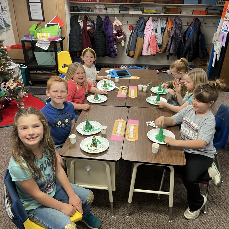 Second grade Christmas fun.  Decorating Christmas trees,  sound wave dancing Christmas trees and at pj party!!  