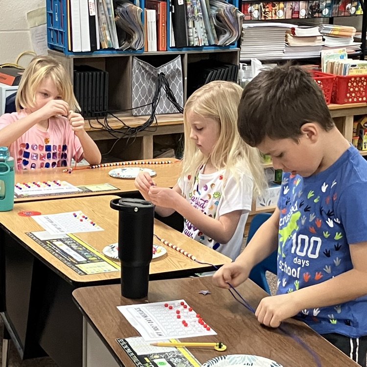 Fun times in Mrs. Carlin’s kindergarten on the 100th day of school!!