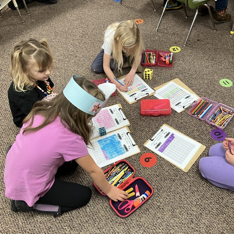 Fun times in Mrs. Carlin’s kindergarten on the 100th day of school!!