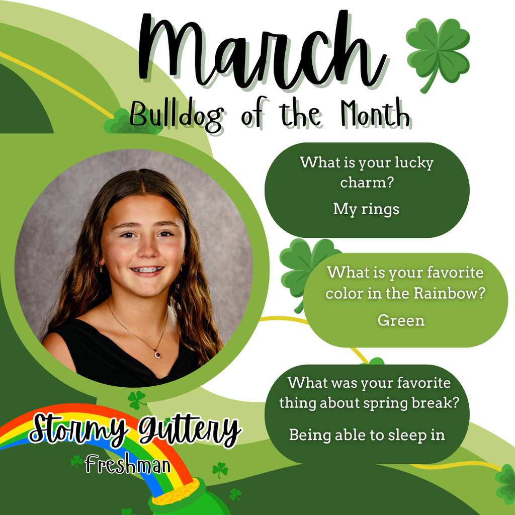 March Bulldog of the Month