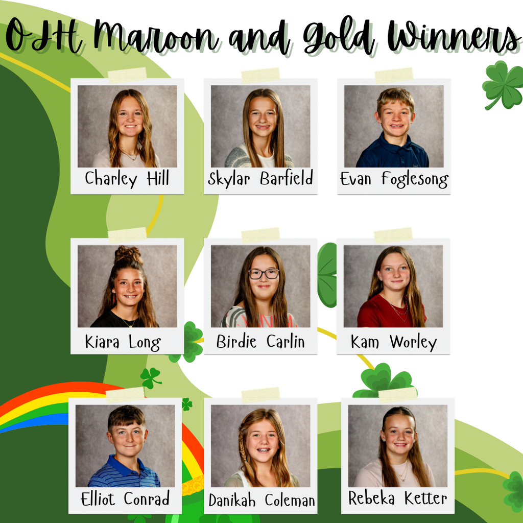 OJH Maroon & Gold winners