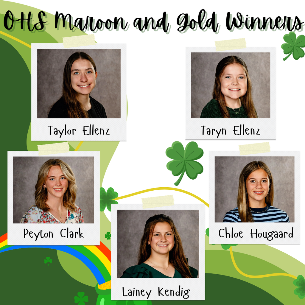 OHS Maroon and Gold winners