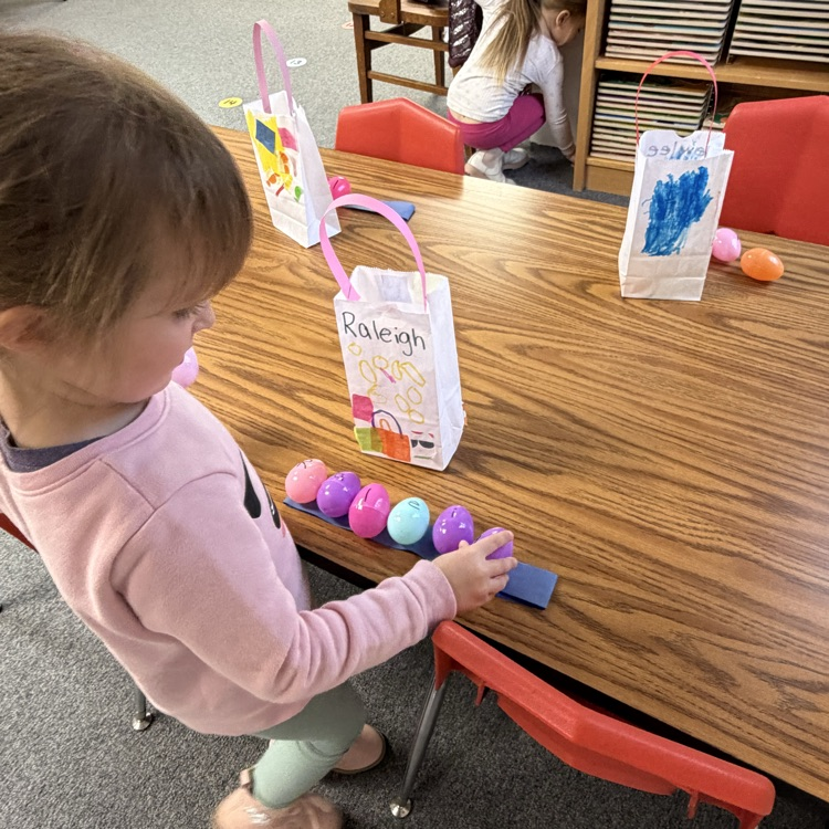 Can you post this please:  Each preschooler searched high and low to find the eggs with the letters in their name, so much excitement, teamwork, and proud smiles when they put it all together!