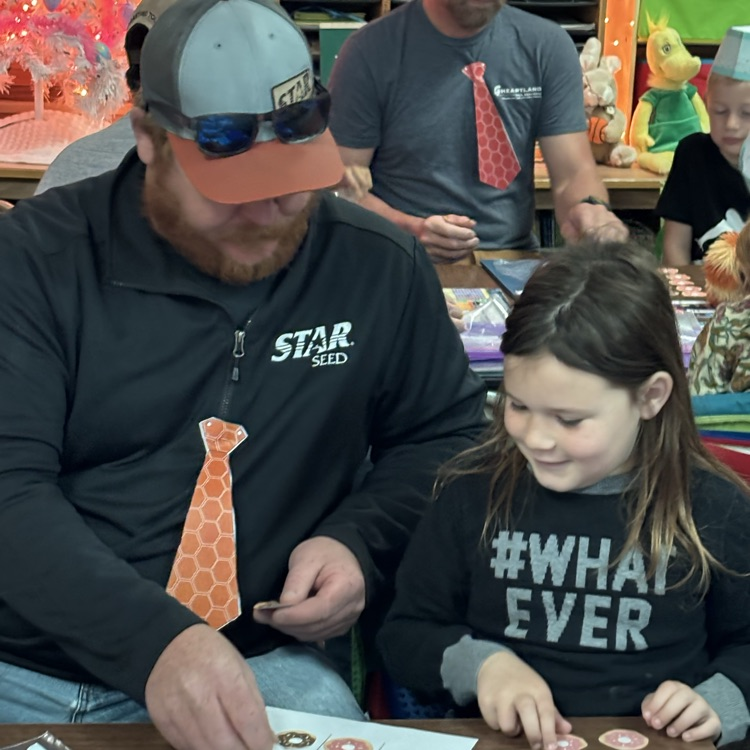 D is for donuts!!! First Grade enjoyed Donuts with Dad today! Special thanks to Girard’s for donating the donuts!!