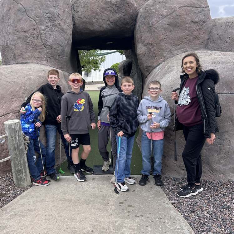 5th grade field trip to Hays to the Arc Park and Precision Mini Golf 