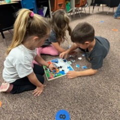 Please post  Preschool got to visit Kindergarten!  