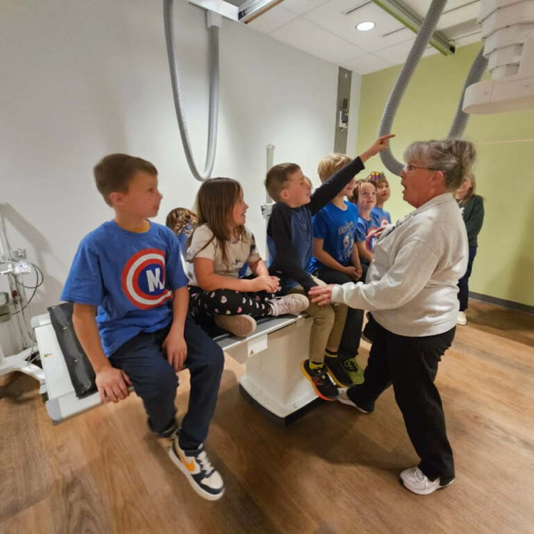 This past week first grade visited Osborne County Memorial Hospital, Midway Coop Service Station, and Hideout. We appreciate all the businesses welcoming us while helping us with our Economics unit! 