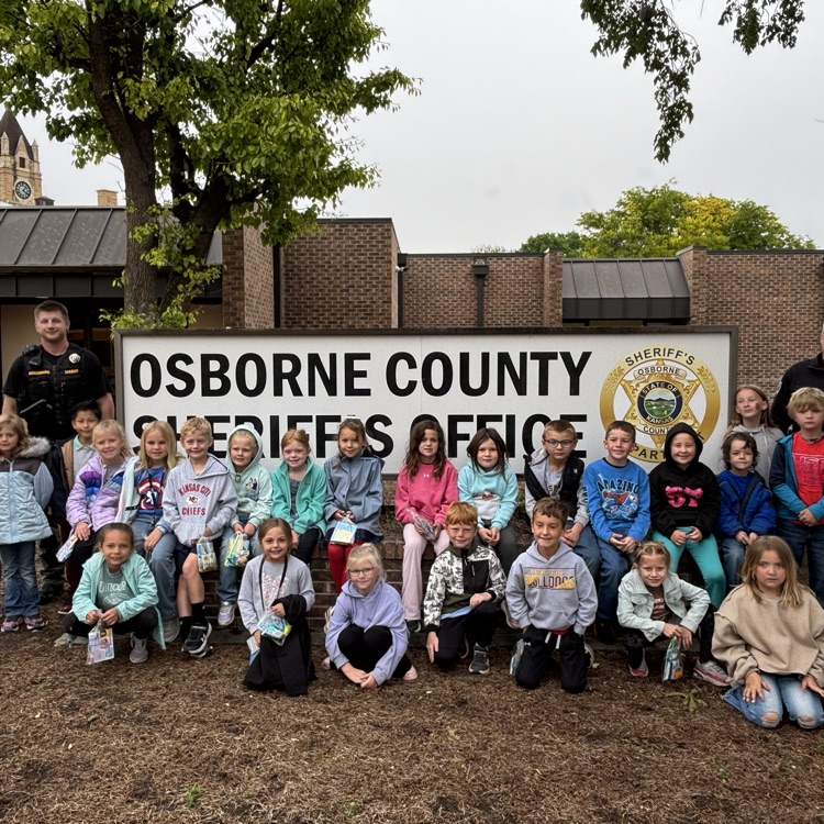 The Osborne County Sheriff’s Office was host to the first graders today!