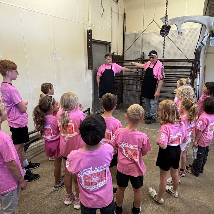 First Grade enjoyed the morning at K&W Meat Processing. We enjoyed our tour and appreciate the shirts and lunch they provided!