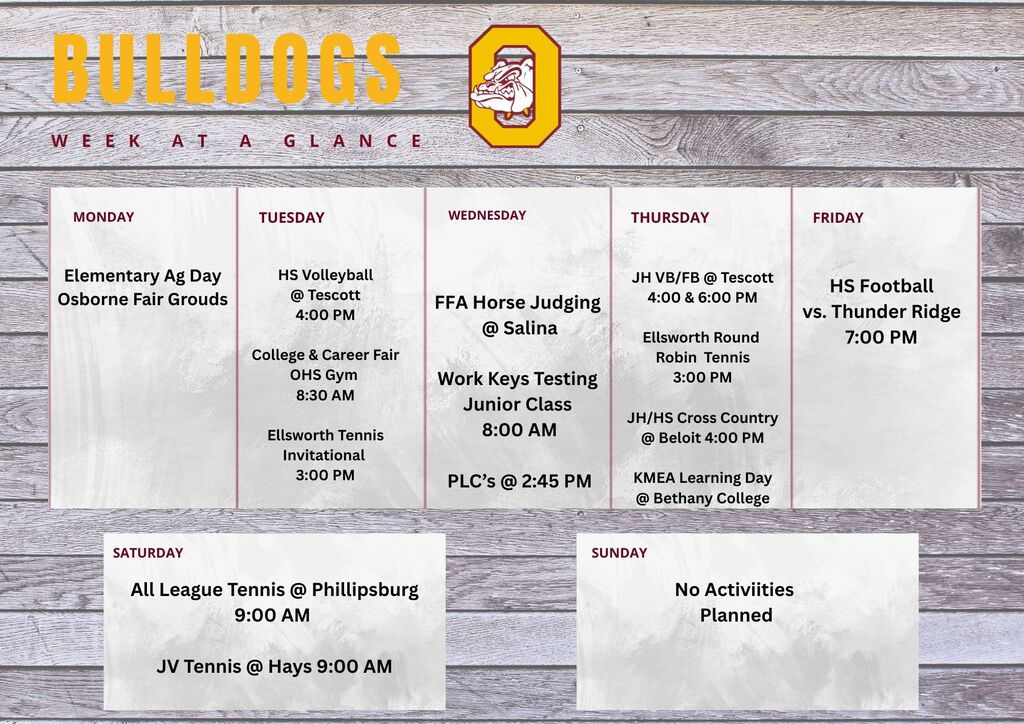 Week at a Glance