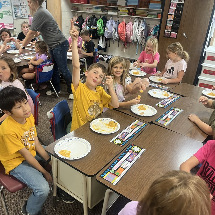 Both second grades enjoyed ag in the classroom activity, pumpkin pie in a bag!  