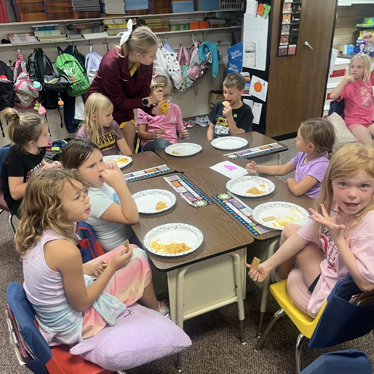 Both second grades enjoyed ag in the classroom activity, pumpkin pie in a bag!  