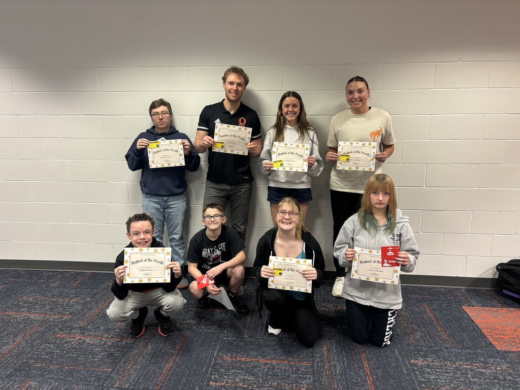 January Students of the Month 