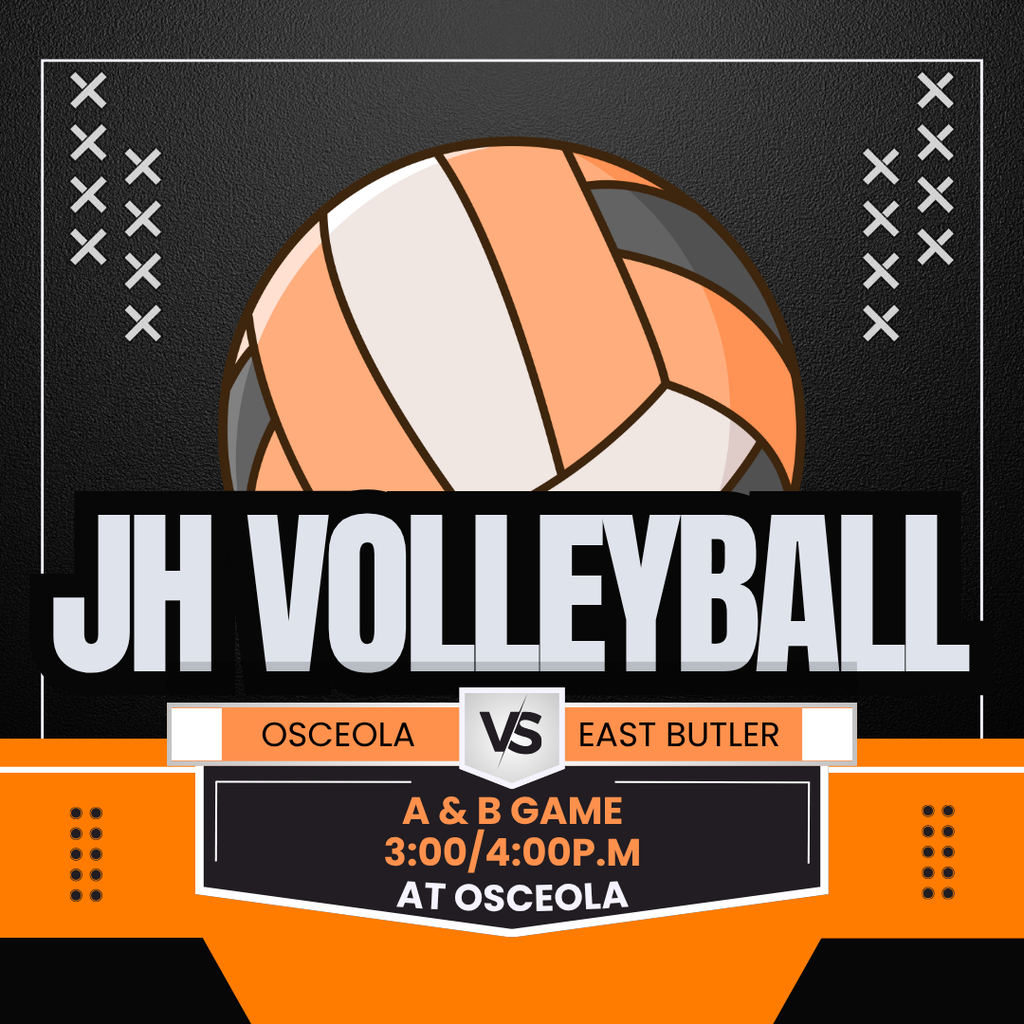 JH volleyball game at home vs east butler