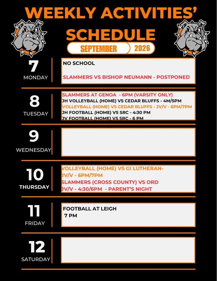 schedule 
