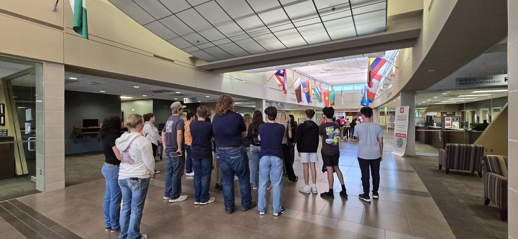 Touring the welcome center