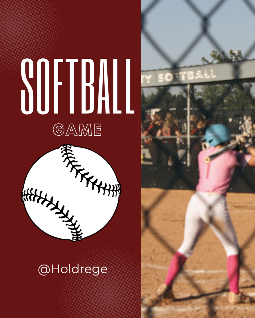 Softball post for a game