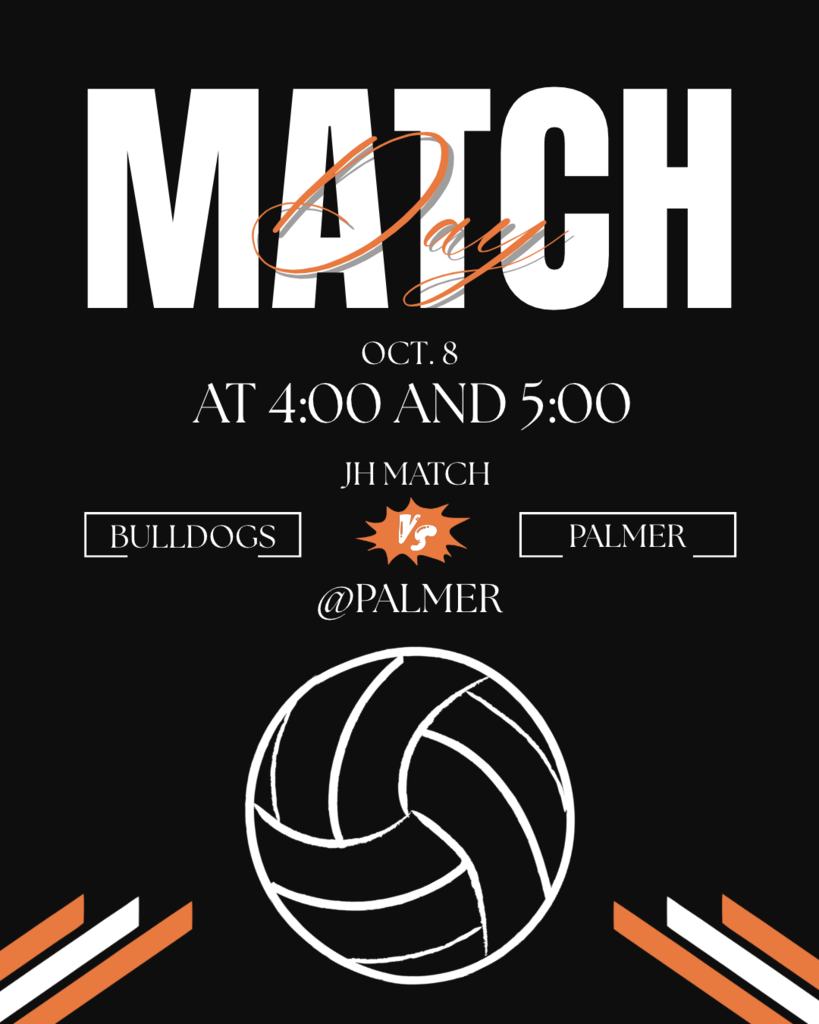 JH volleyball game in Palmer poster