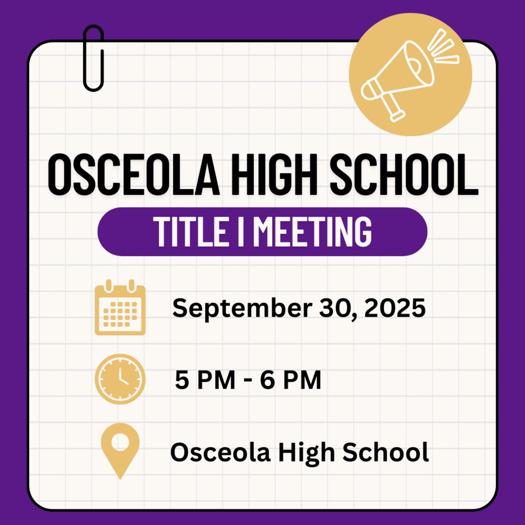 Title 1 meeting flyer