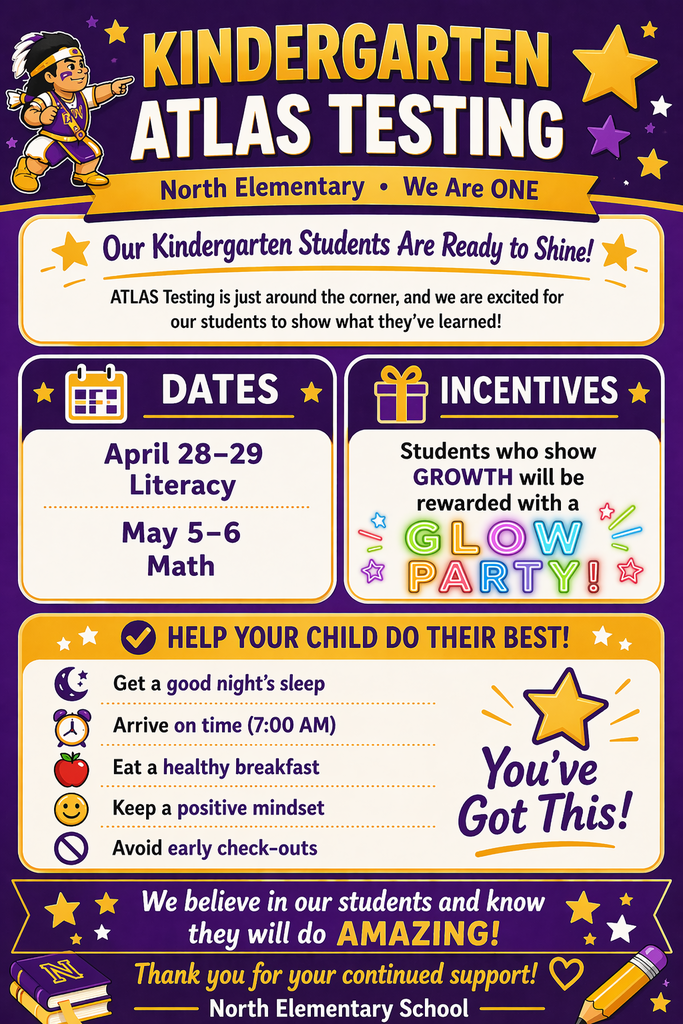 North ATLAS Testing Schedule