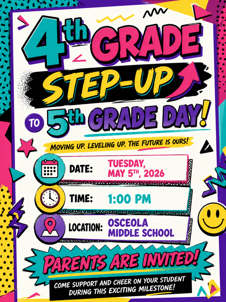 Fourth grade to 5th grade (or middle school) Step Up Day is a crucial transitional event that eases anxiety, builds excitement, and prepares students for increased independence, new social dynamics, and higher academic expectations. It provides a firsthand preview of the new building, such as learning to use lockers, changing classes, and meeting teachers, which helps alleviate fears of "the unknown".