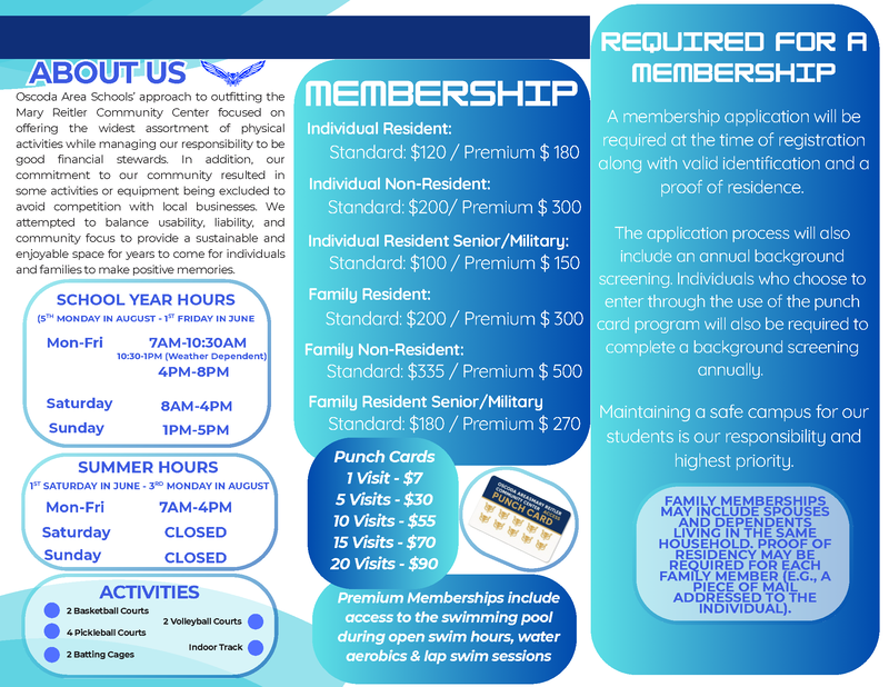 OSCODA AREA SCHOOLS COMMUNITY CENTER PAGE 2